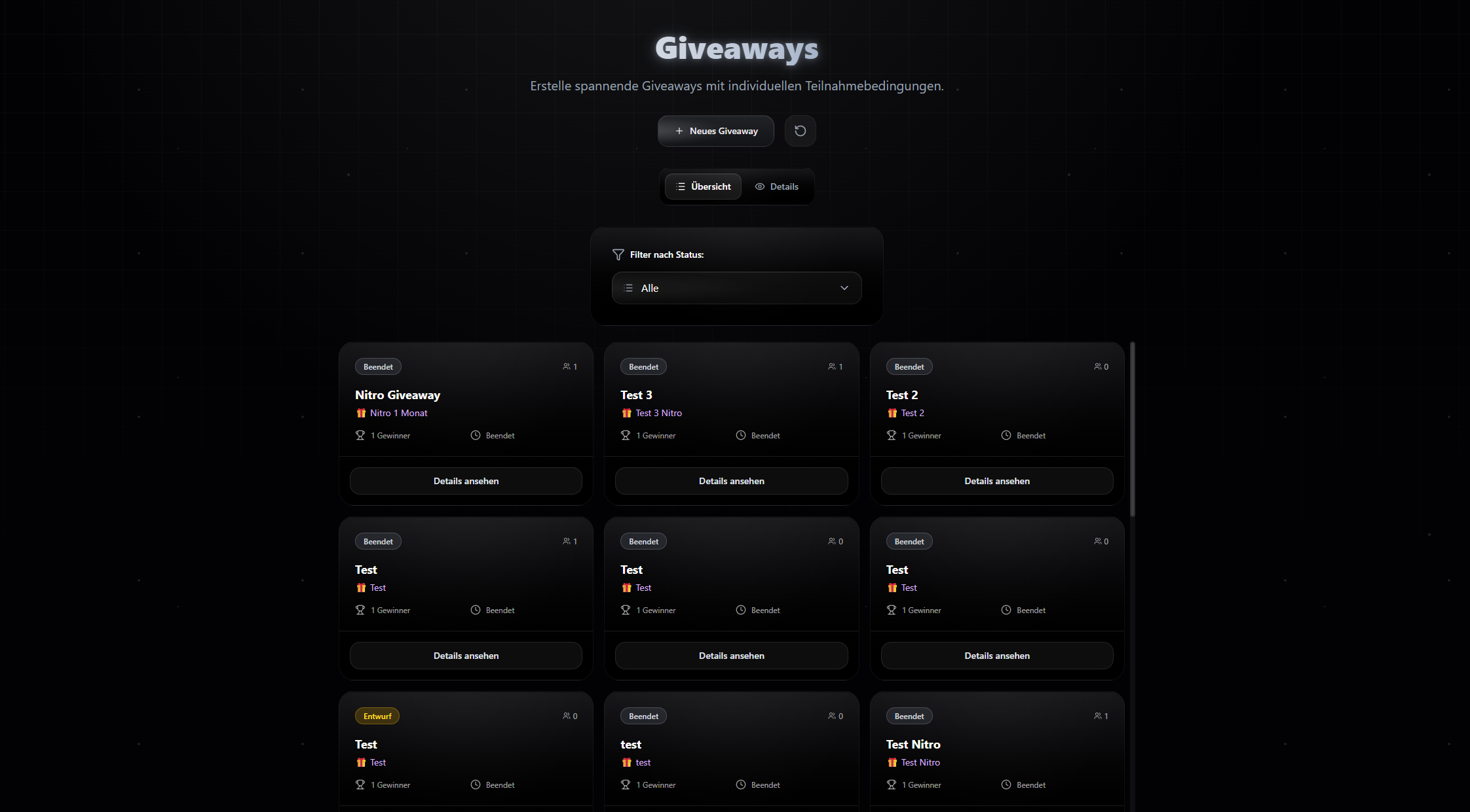 Giveaway System 1