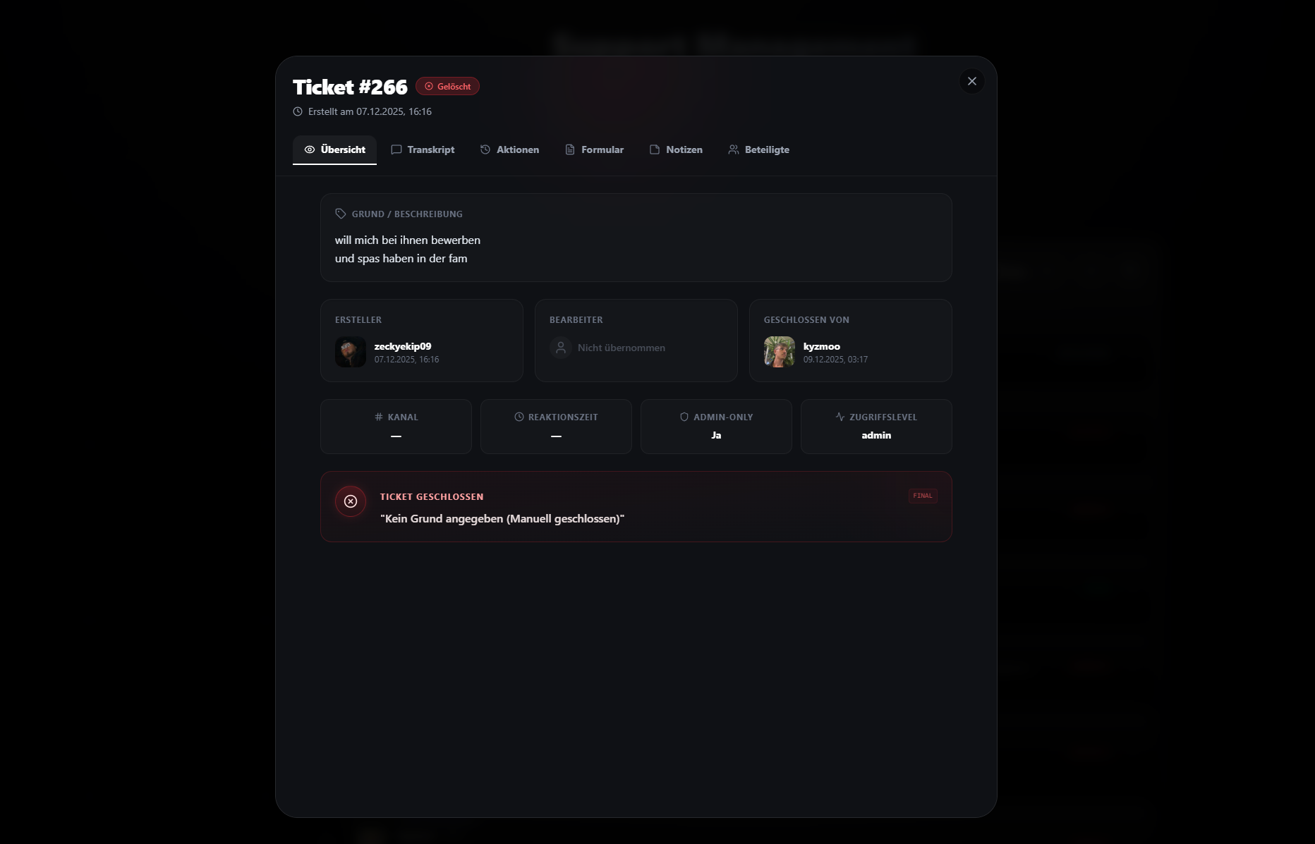 Ticket System 9